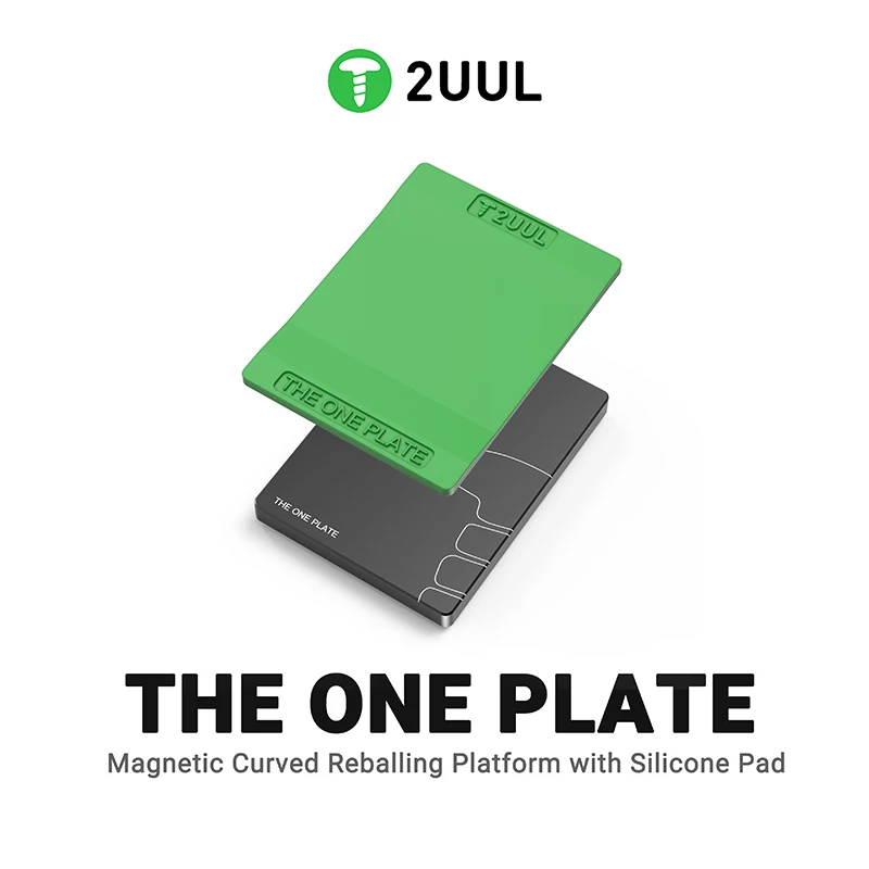 

2UUL BH12: Магнитная изогнутая платформа для реболлинга с силиконовой подушечкой и контурным дизайном для ремонта печатных плат мобильных телефонов