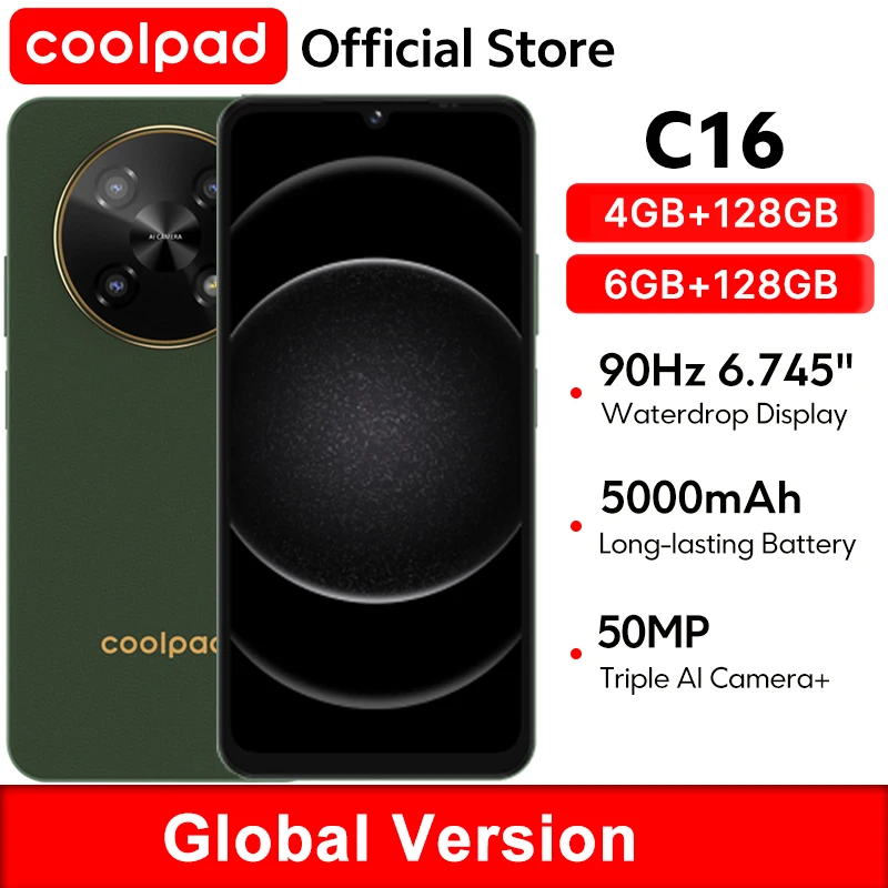 coolpad C16 Smartphone NFC 90Hz 6.745