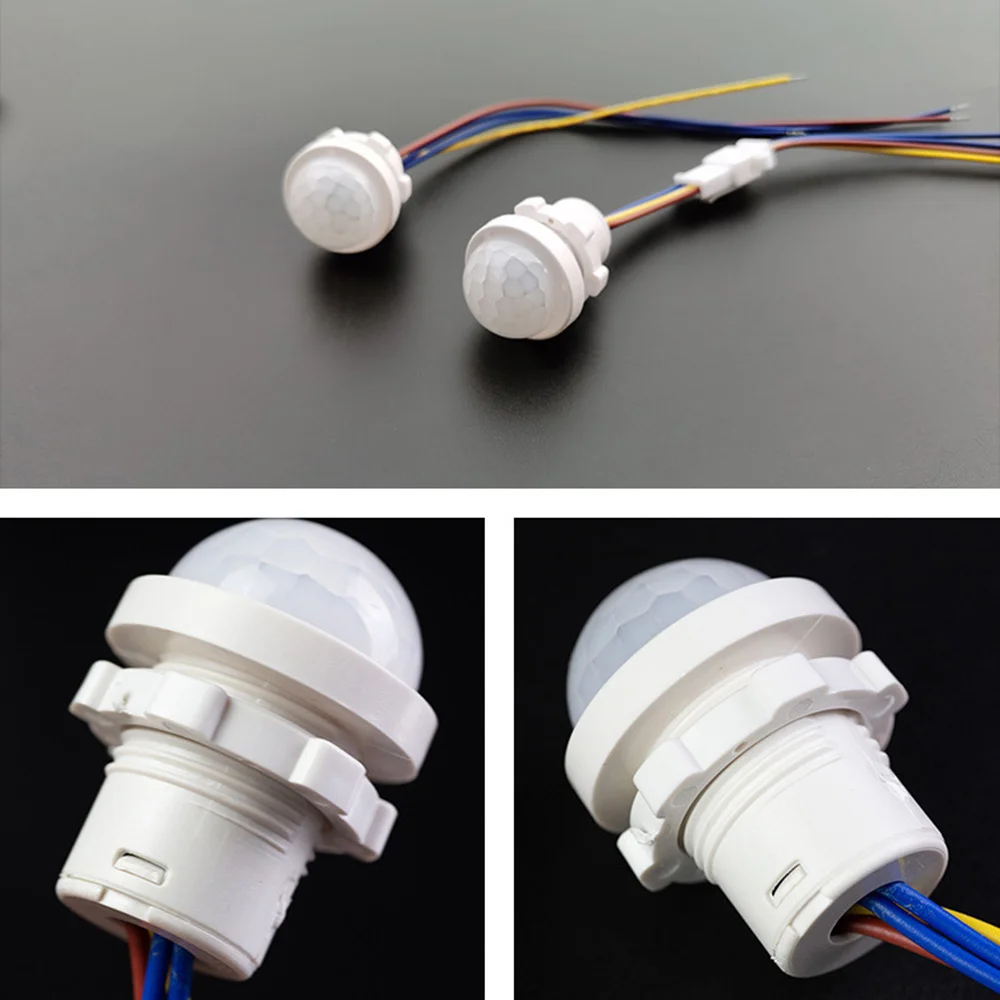 Infrared Motion Sensor Module PIR LED Sensors Infrared Induction Detector with Wires AC110-240V