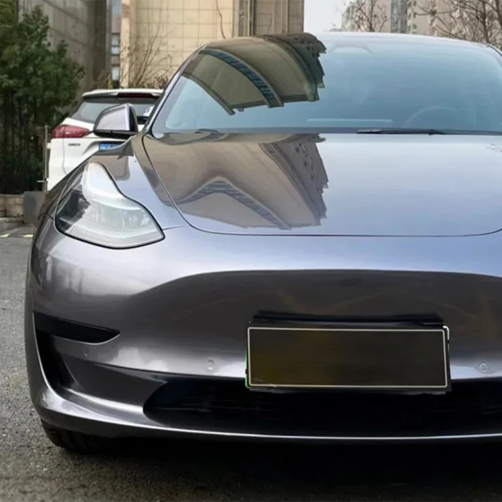 

Metallic Charcoal Grey Car Sticker Color Change Vinyl Film PET Bubble Free Wrapping Car Accessories Auto Self Adhesive Decals