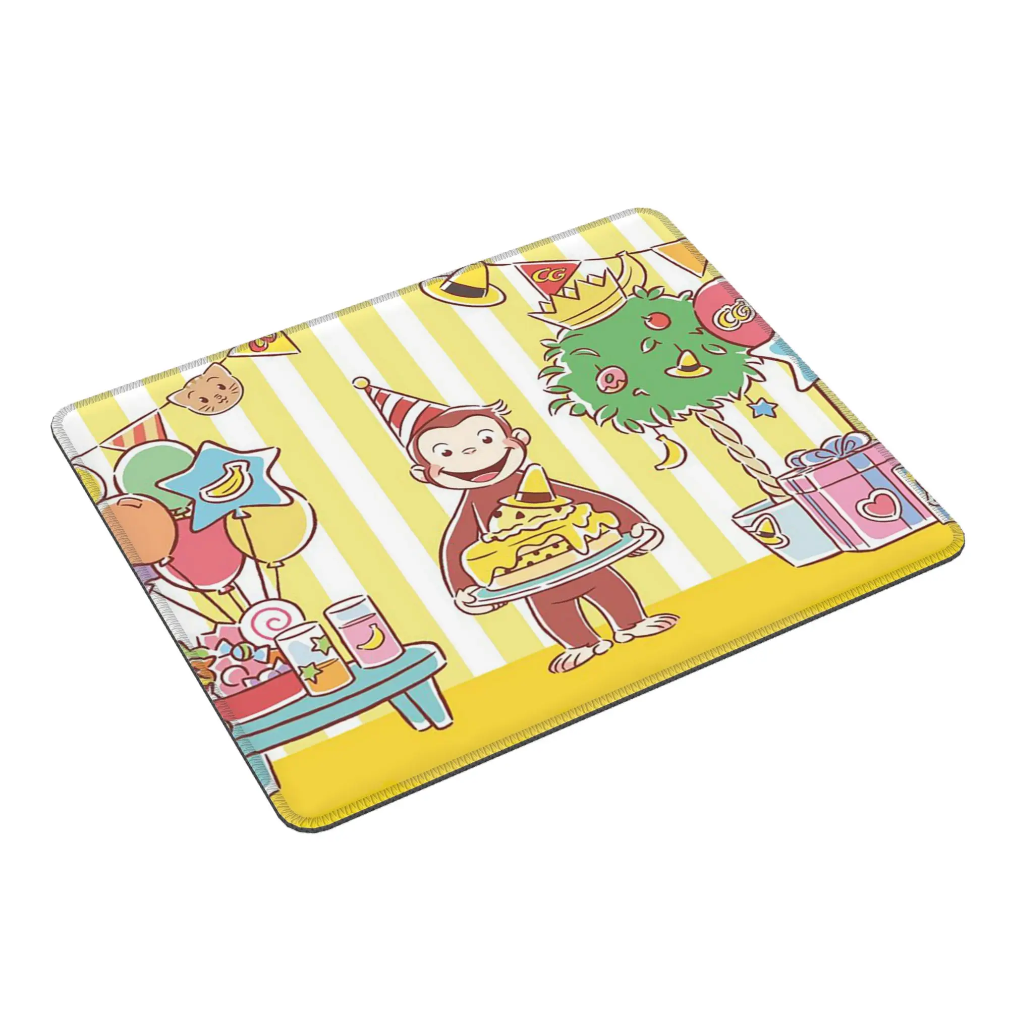 George The Curious Monkey Mouse Pad Computer Keyboard Mouse Mat Gaming PC Laptop Desk Mat Office Accessories Table Mats