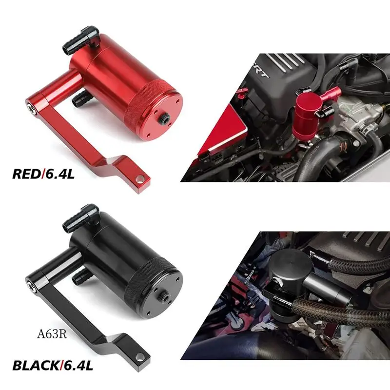 

AR-Oil Catch Can Tank 5.7 HEMI Z-Bracket Billet Catch Can For Dodge Charger Chrysler 300 6.4L Air Oil Separator