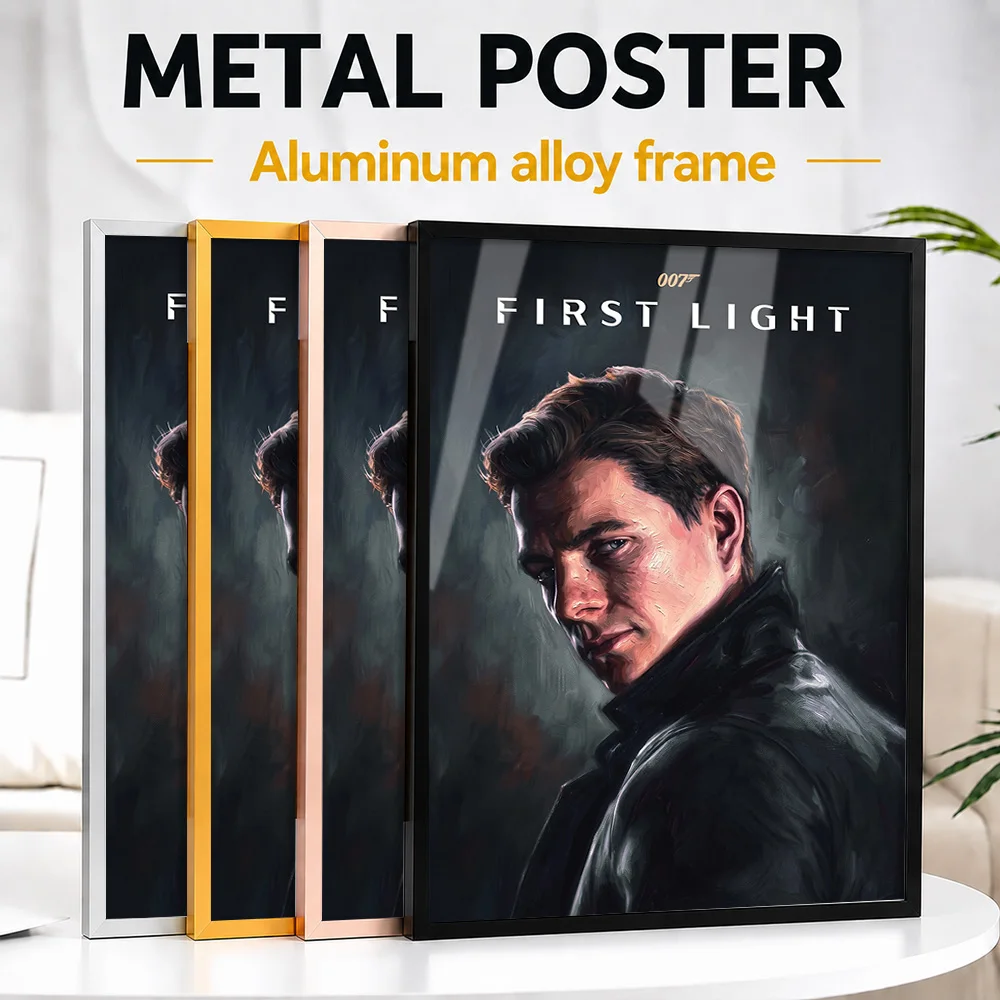 First Light Secret Agent Game Metal Poster With Aluminum Alloy Frame Customized Photographic Wall Art For Entertainment Room
