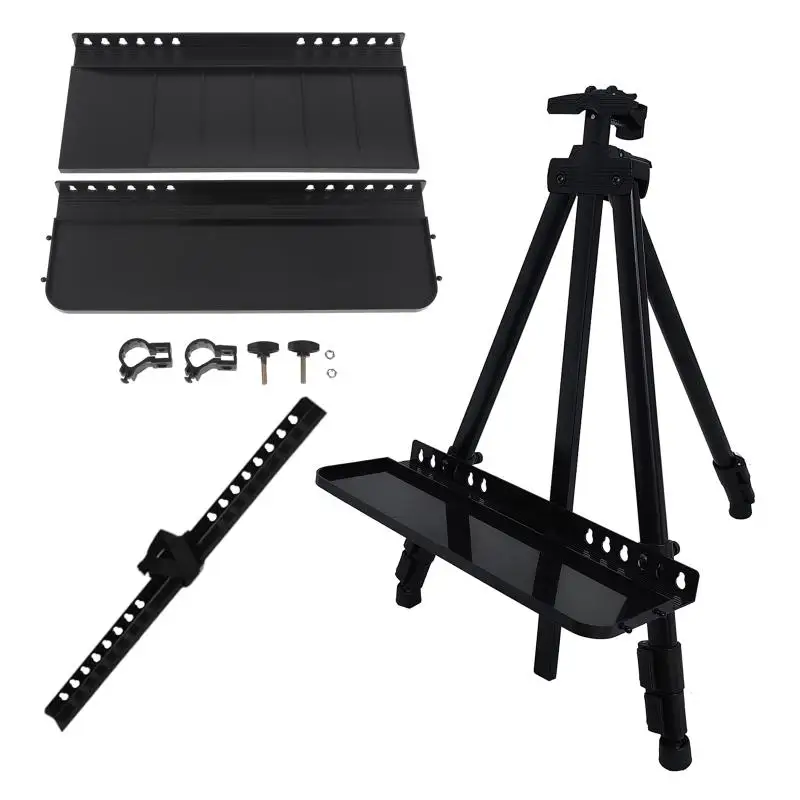 Replacement Easel Tray Fit Most Standard Easels Detachable Sketch Rack Storage Shelf for Artists Hobbyist Painting