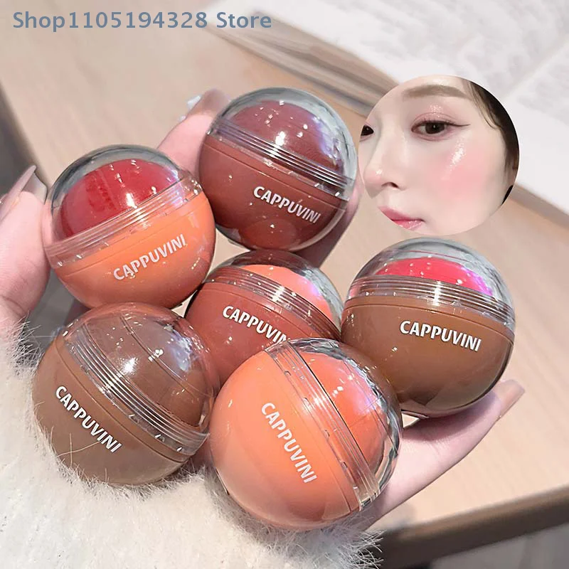 [MP]Cappuvini Juice Blush Ball Water Light Blusher Brightening Face Easy Color Blush Makeup Suitable For Lips And Cheeks