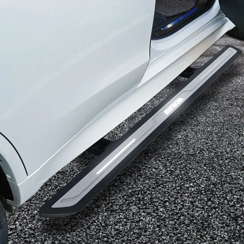 Other Exterior Accessories Dazzling white light Electric Side Step For Audi Q7 Q8 Q5 Aluminium Powered Steps running boards