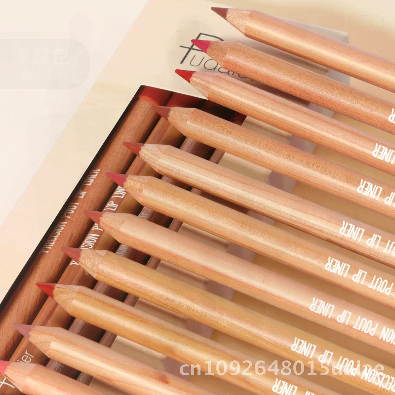 12 Color Matte Lipstick Lip Liner Pudaier Cross-border Lip Makeup Pen Outline Enhance Complexion Universal Skin Type