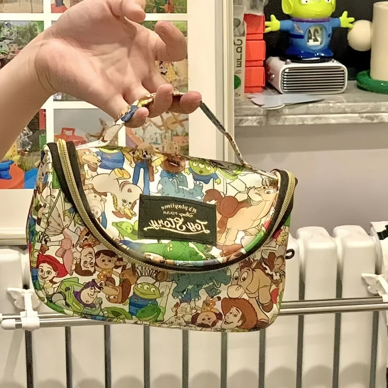 

Сумка Miniso Disney для хранения на молнии, многофункциональная косметичка для учеников, повседневные принадлежности, подарок