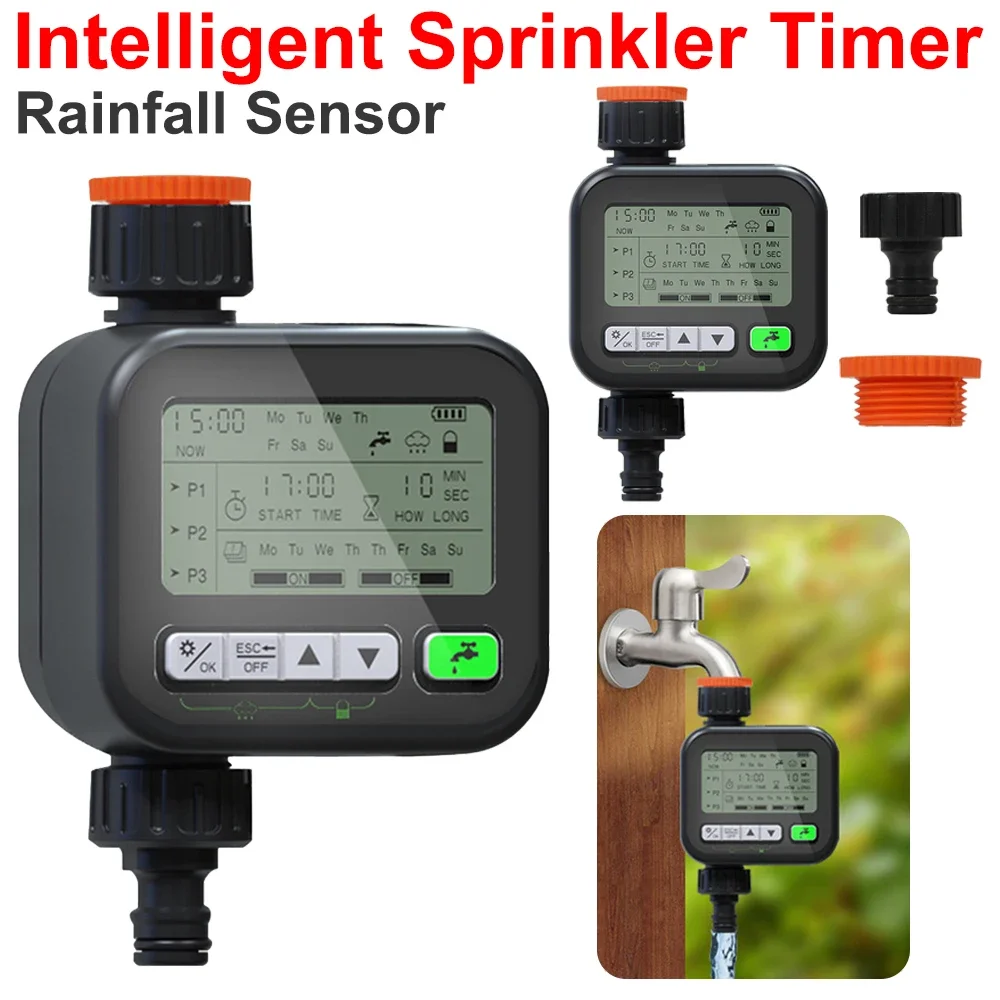 Gardening Irrigation Timer Automatic Watering Device Garden Balcony Rain Sensing Control Intelligent Irrigation System Control