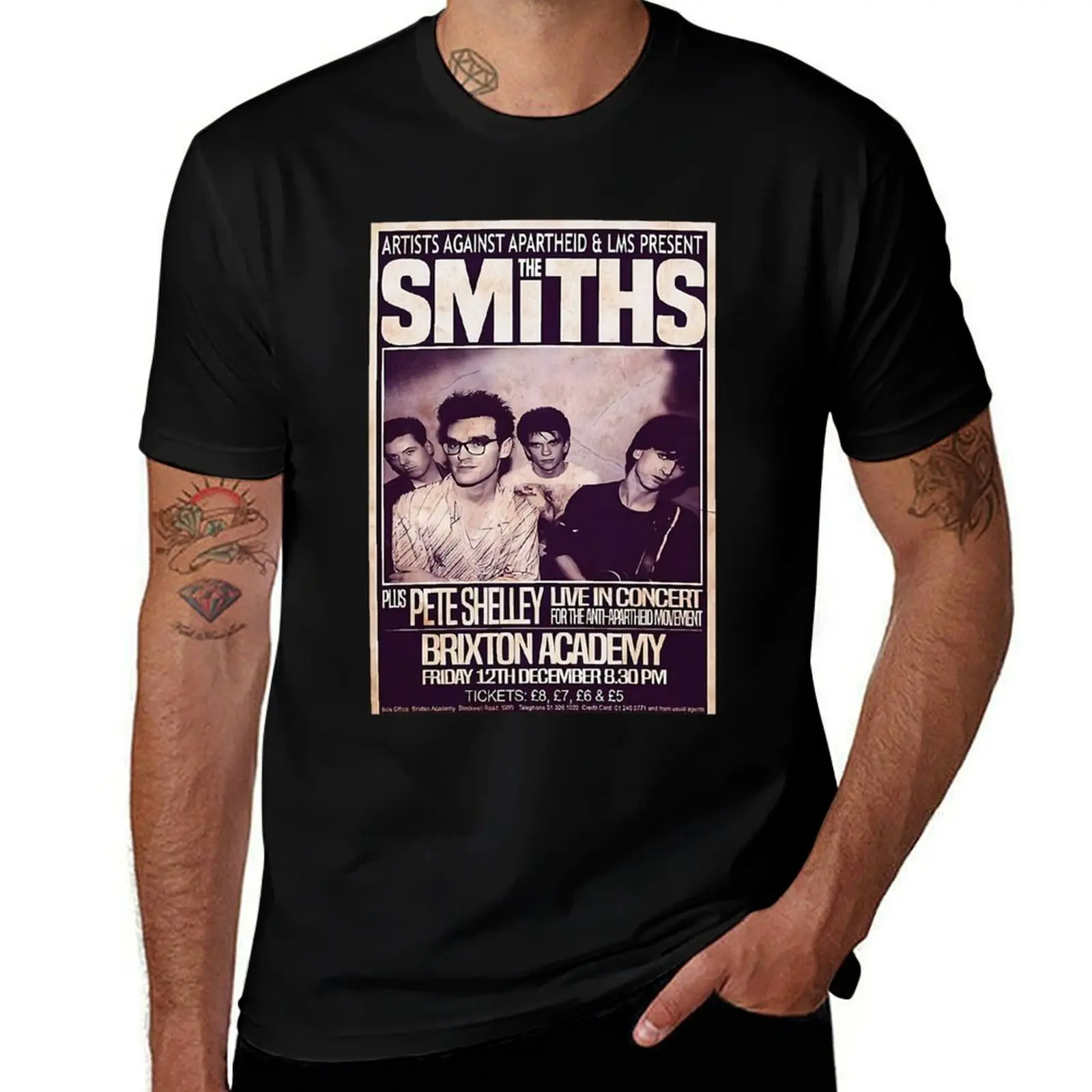 Lover Gift The Smiths 1986 The Final Concert Gifts For Movie Fan T-Shirt Plus Size Outdoor Casual Top