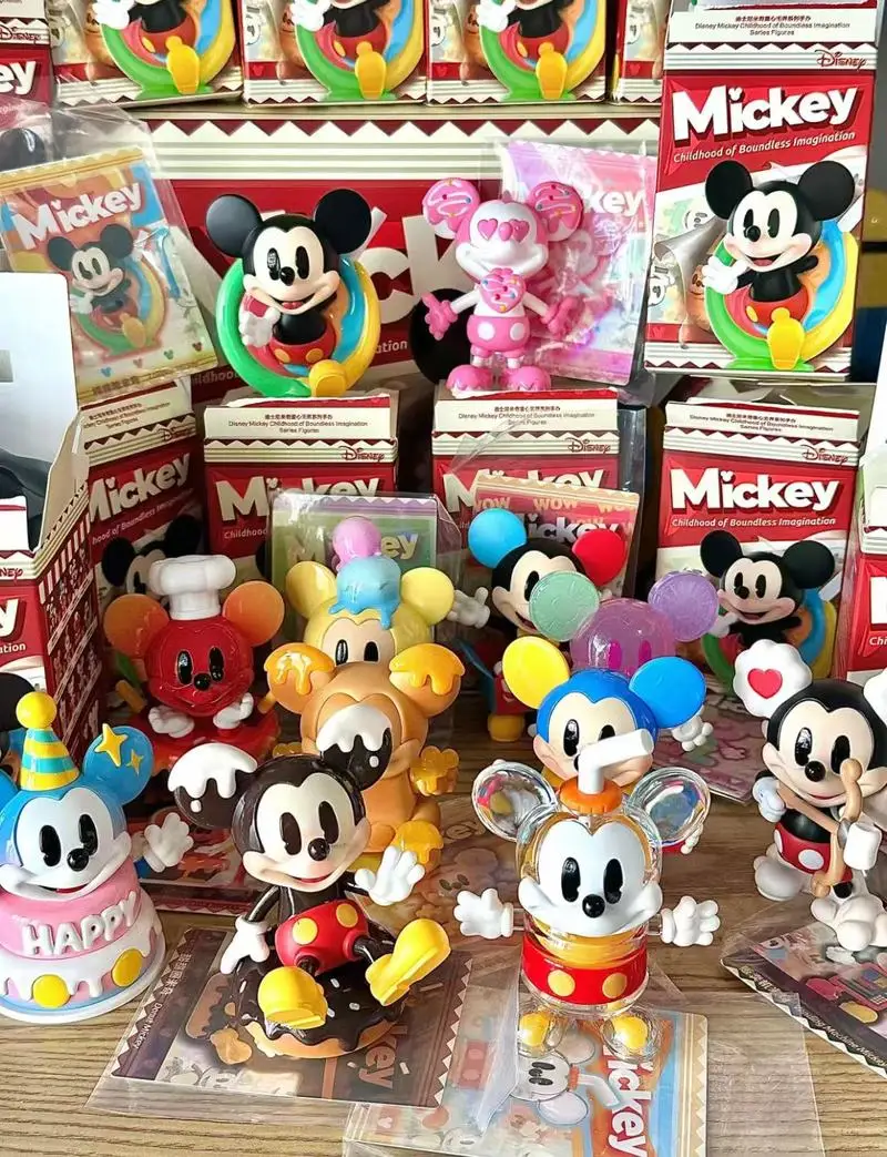 Disney Blind Box Mickey Mouse Boundless Series Toys Cute Colorful Handmade Model Ornament Children'S Birthday Gift