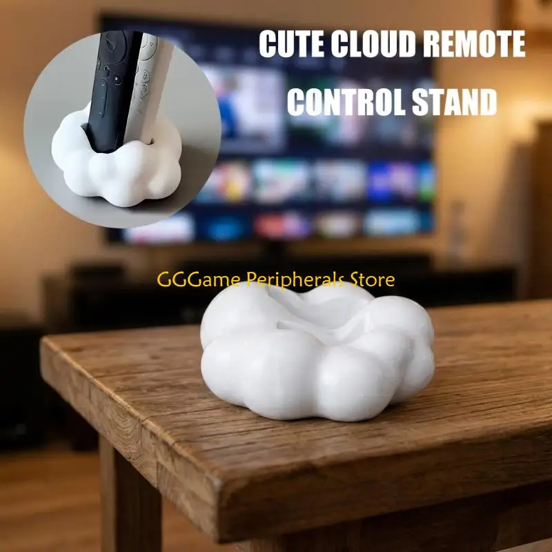

U55B Modern Cloud Design Remote Control Holder Storage Box Featuring Soft Cushioned Top Plastic Texture Suitable for Various TVs