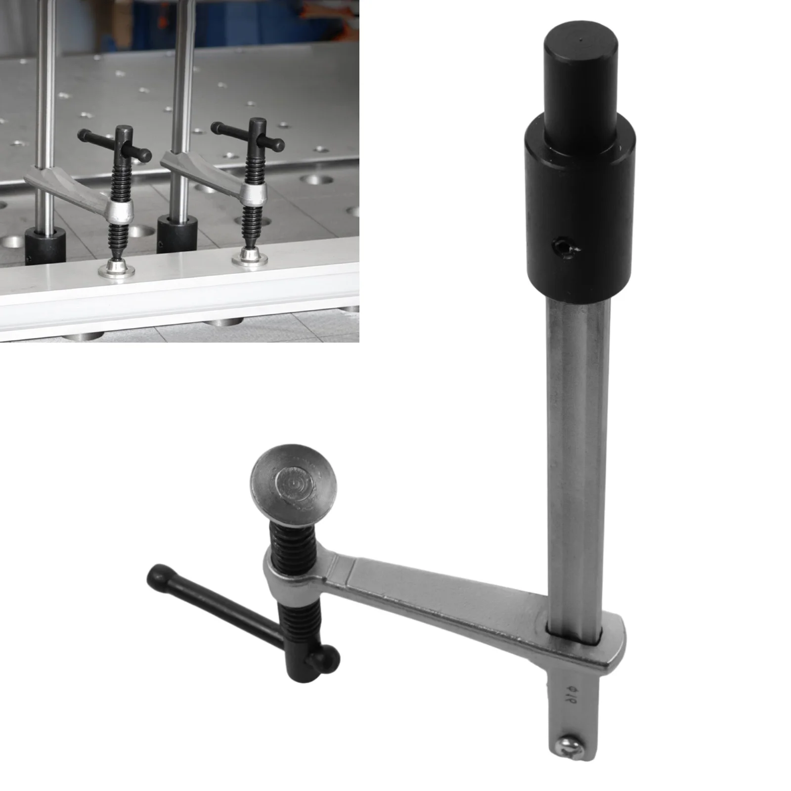 1Pcs 16MM Metal Acting Hold Down Woodworking Desktop Quick Acting Hold Down Clamp Desktop Clip For Woodworking Benches Tools