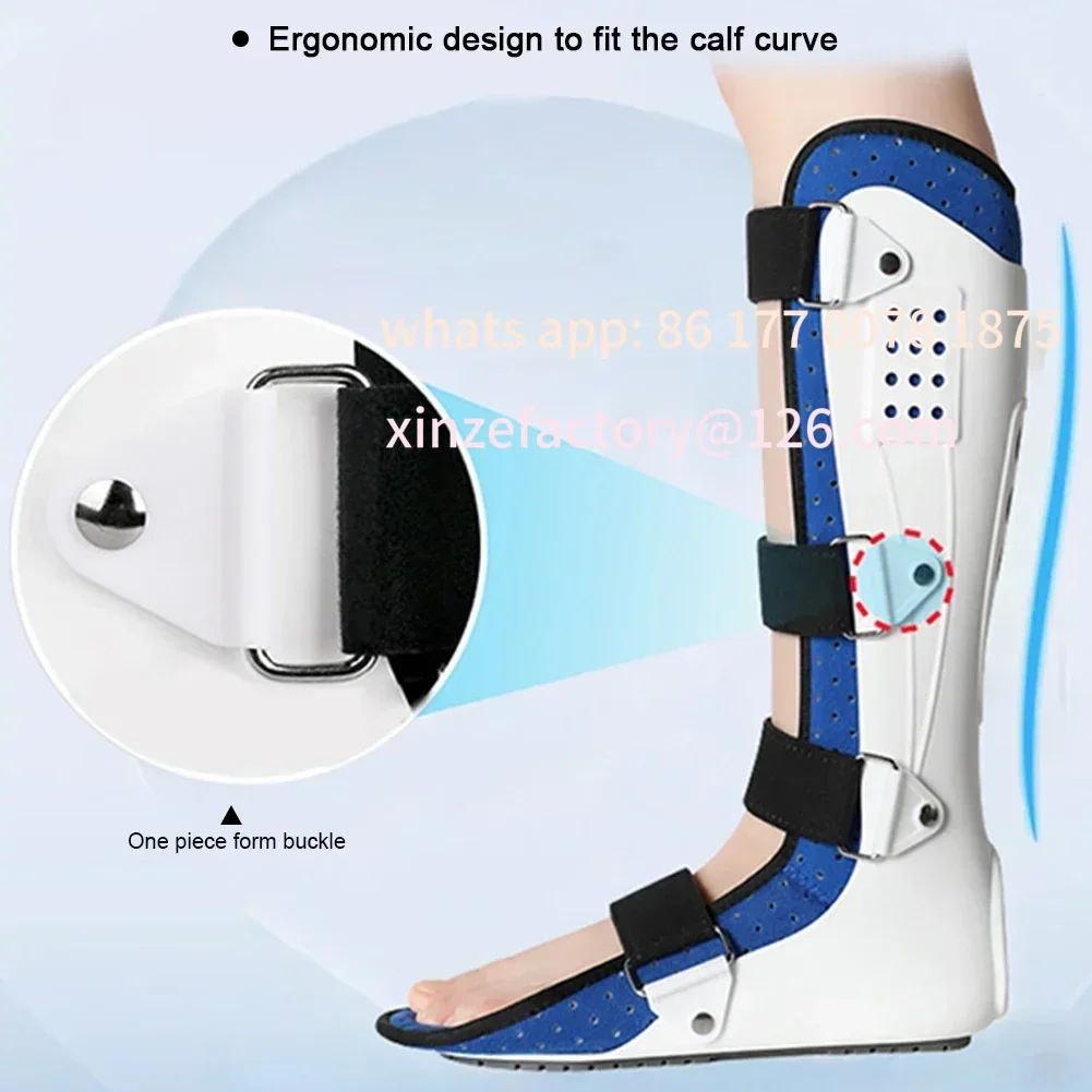 Customizable Ankle Sprain Orthosis Stabilizer Adjustable Foot Protector Leg Foot Orthosis for Hemiplegia Corrector