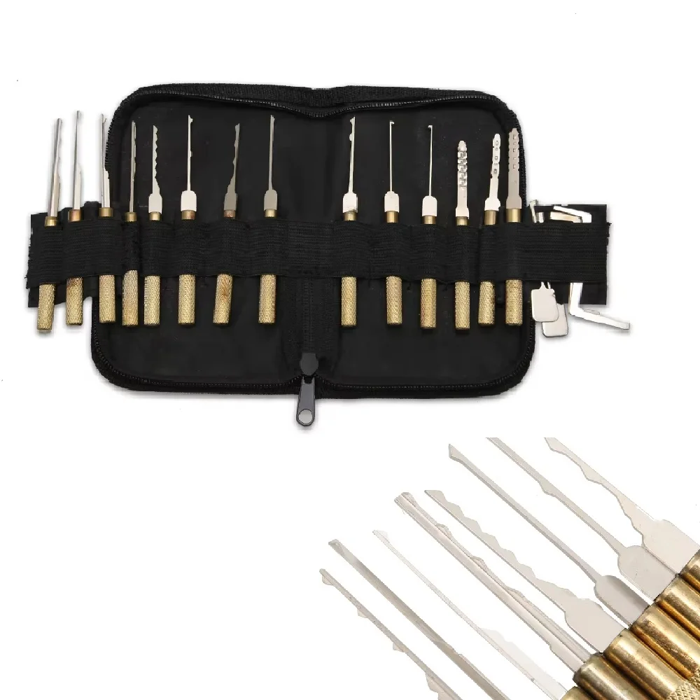 

18Pcs High-quality Stainless Steel Kaba Concave Point Residential Lock Core Special Tool Professional Locksmith Accessory Tool
