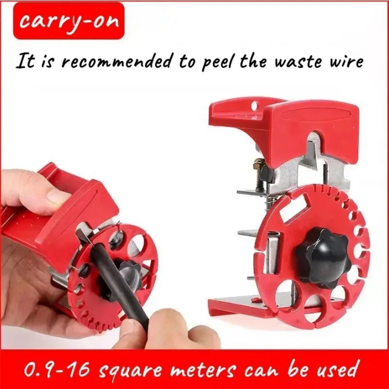 Imagem -04 - Universal Handheld Wire Stripper para Eletricista Quick Stripper Tool Wire Cabo Cutter Stripping Machine com Lâmina