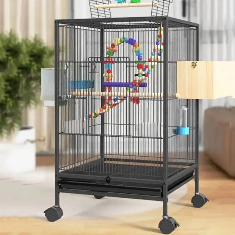 

Window Birdcages Feeder Lapin Parrot Cat Nest Bird Large Canary Hut Chinchilla Cage Cover Vogelkooi Accessoires Cage Decoration