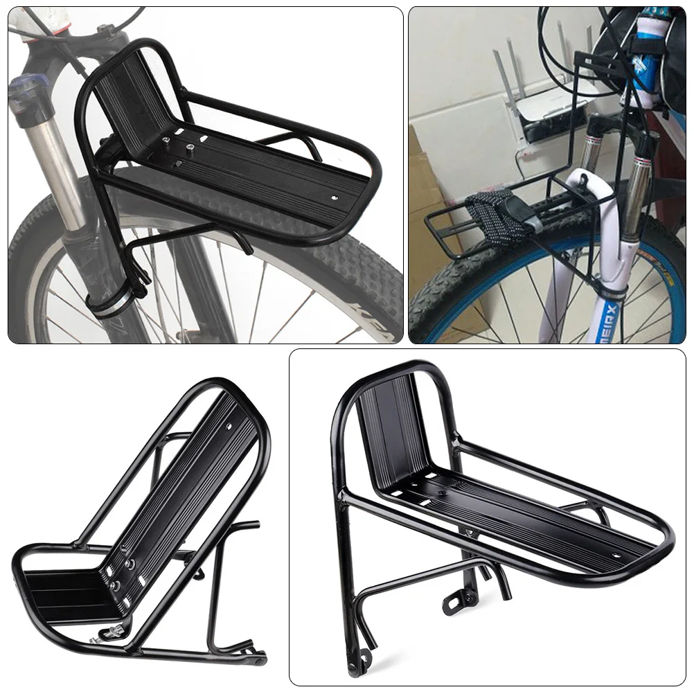 

Bicycle Front Rack Outdoor Bike Cycling Luggage Cargo Racks Metal Holder Carrier Basket