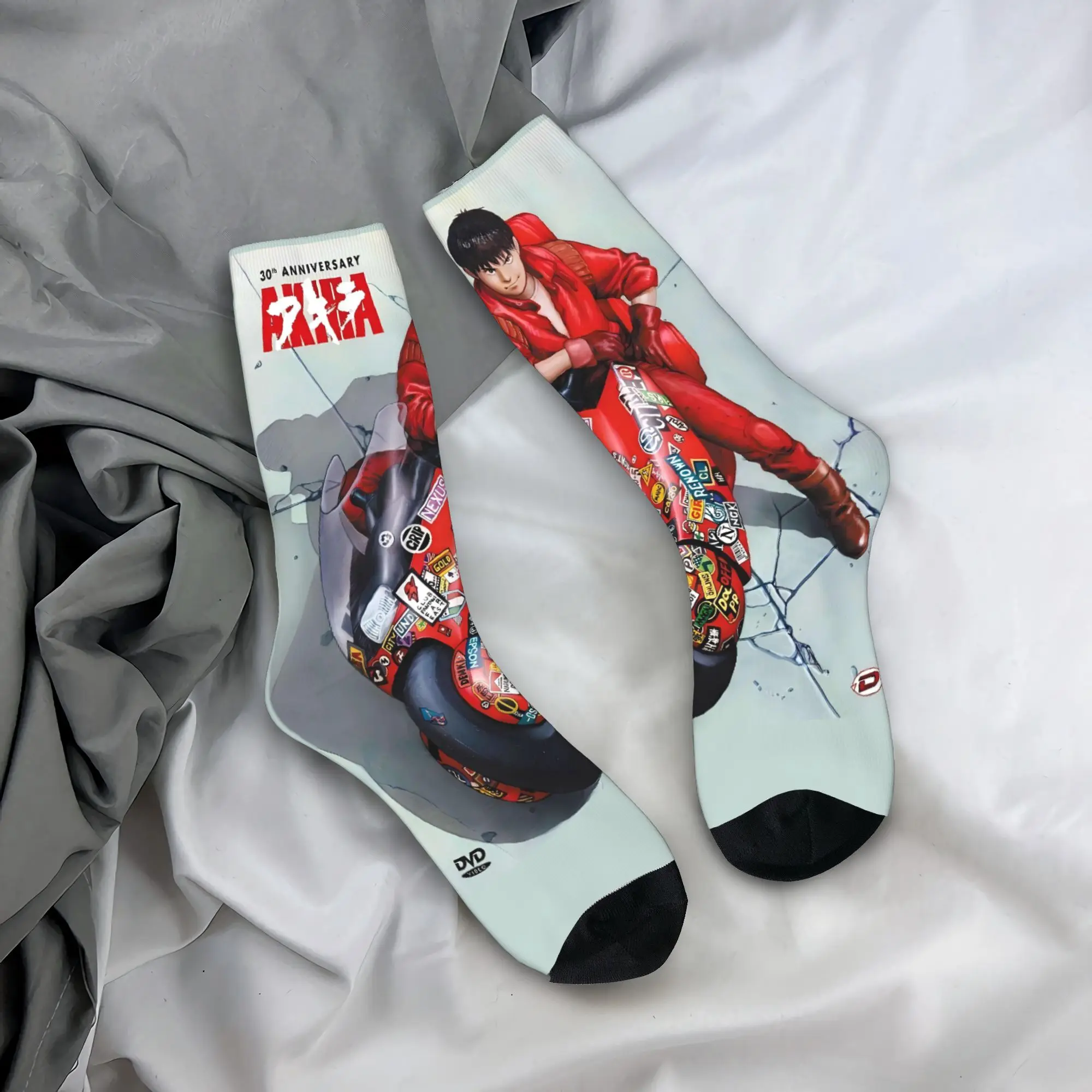 

Носки Akiras из японского аниме-фильма, модные чулки для взрослых и мужчин, мягкие спортивные носки на открытом воздухе, осенние нескользящие носки на заказ