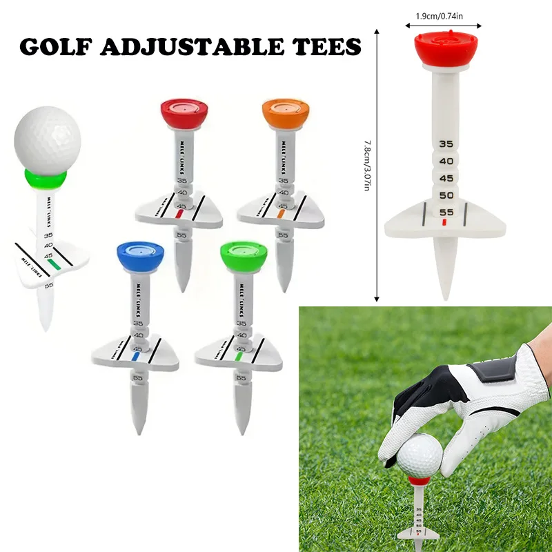 

Golf 10 Degrees Plastic Ball Tees Increase the Distance Speed More Resistant to Play Golf Tees Accessories