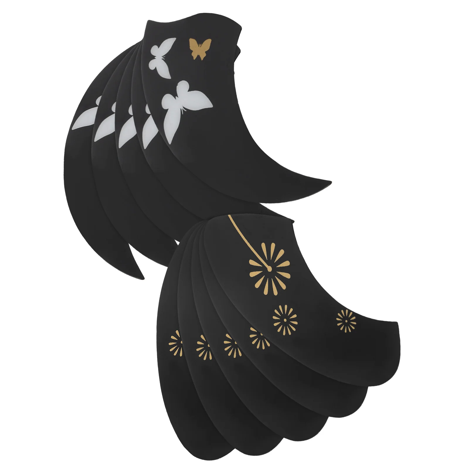 

10pcs Ukulele Pickguards Butterfly Plastic Scratch Plates Acoustic Guitar Accessories Lightweight Protector