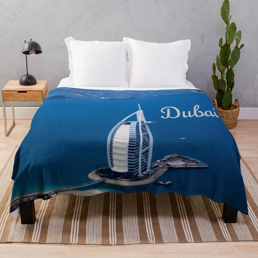 

Dubai UAE Burj Al Arab Throw Blanket Foldable Soft Warm Blanket for Outdoor Use