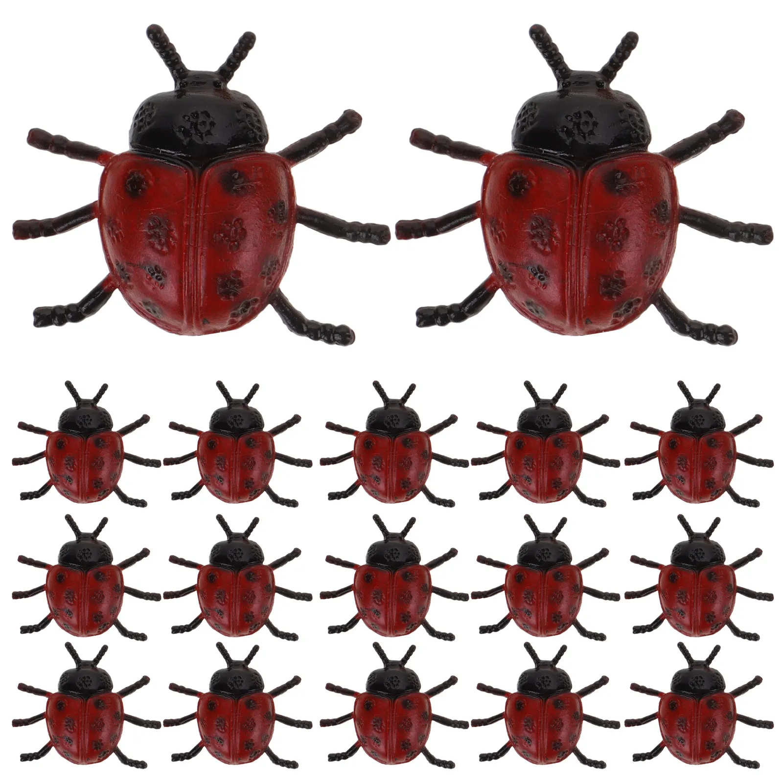 

30Pcs Hyperrealistic Ladybug Horrifying Halloween Tricky Props Lifelike April Fool's Day Pranks Scary Party Supplies