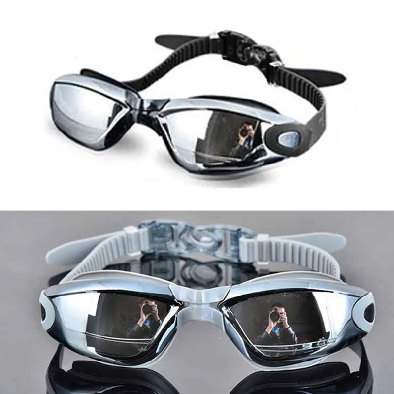 Silicone Swimming Eyewear Goggles Anti-Fog Electroplating Uv Swimming Glasses for Men Women Diving Water Sports Eyewear