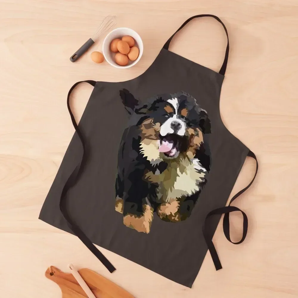 

Bernese Mountain Dog Apron Kitchen Special Accessories Barber Restaurant Kitchen Household Items Apron