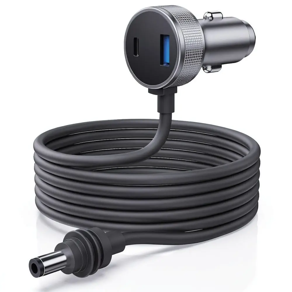 Mini Car Charger Fast Charging USB C Port Digital Voltage Display Waterproof Power Supply For Laptop Mobile Phone