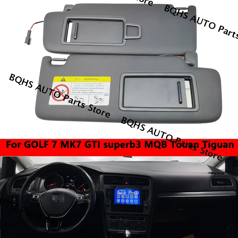 

Cosmetic Mirror Sun Visor Shading Board Gray5GG 857 551 5GG 857 552 For GOLF 7 MK7 GTI Superb3 MQB Touan Tiguan
