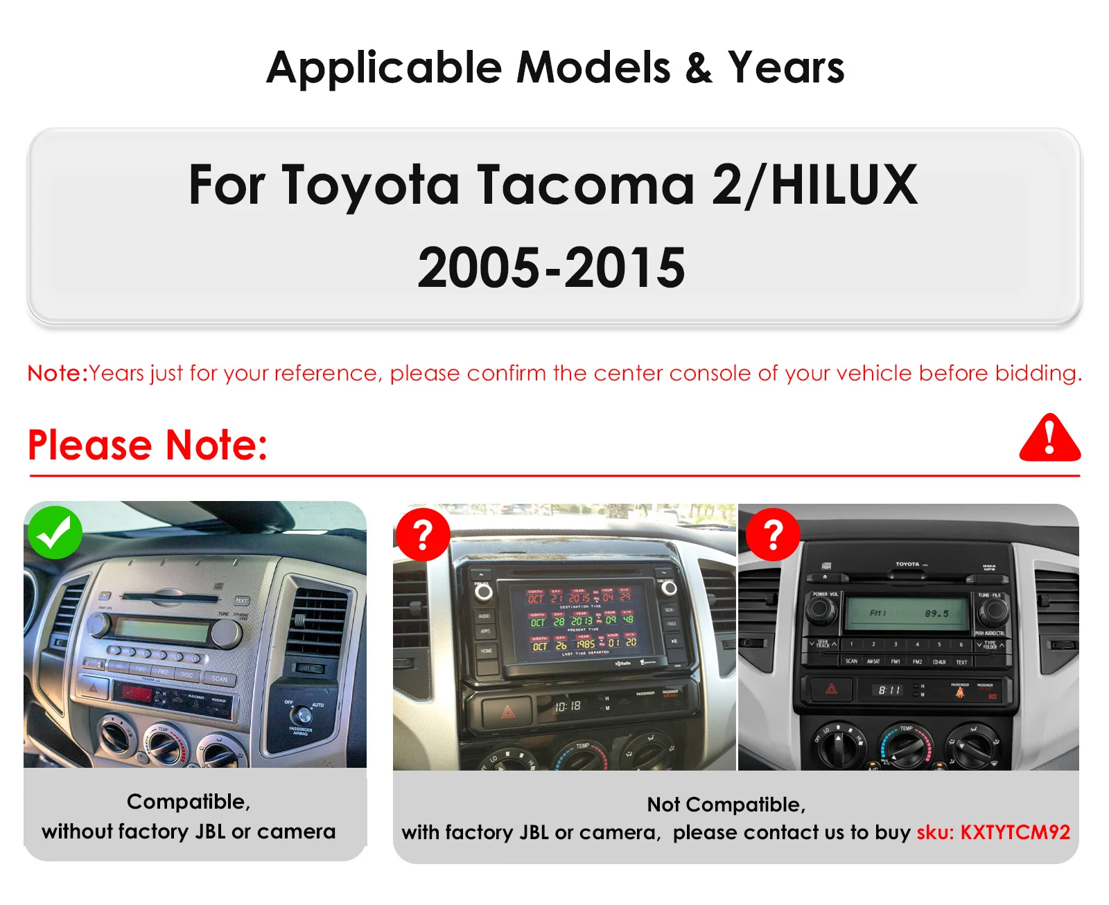 Hizpo Android 14 DSP RDS Carplay 4G WIFI BT GPS Head Unit For Toyota Tacoma 2 HILUX 2005-2015 Car Radio Multimedia Video No DVD