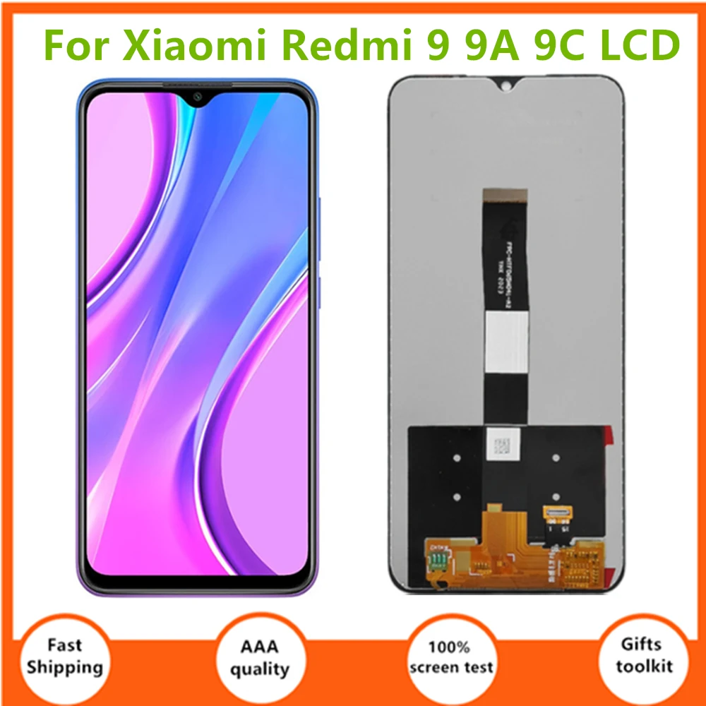 

ЖК-дисплей 6,53 ''для Xiaomi Redmi 9A 9C M2006C3MG, сенсорный экран с дигитайзером в сборе, замена для Redmi 9 M2004J19G LCD