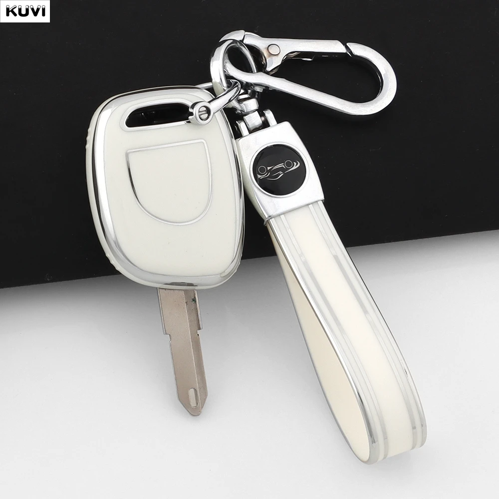 Fashion TPU Car Remote Smart Key Holder Case Cover Shell For Renault Twingo Clio Kangoo Master NE73 VAC102 Fob Keychain