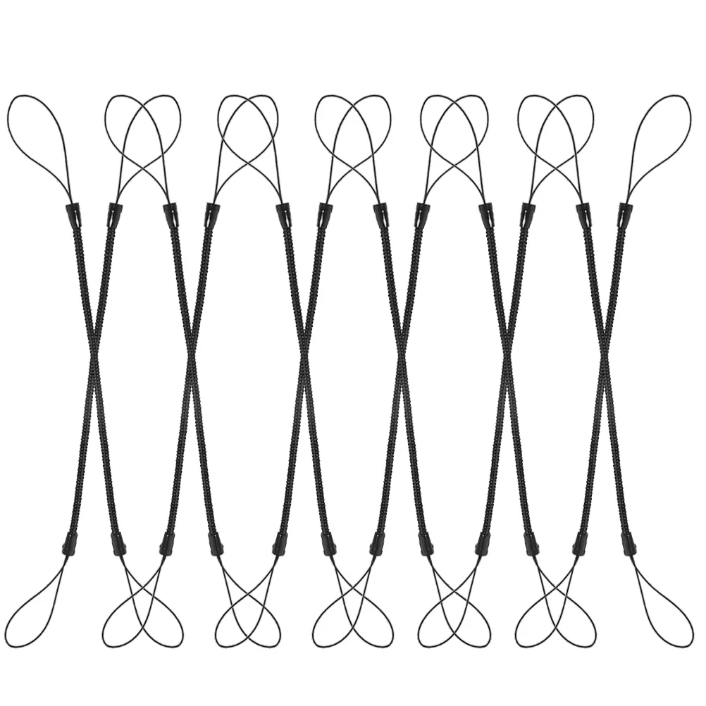 

15pcs Telescopic Spring Rope Pencil Lanyard Anti-loss Stylus Holder PVC Writing Pen Tether Strap Small Trinket Daily Use