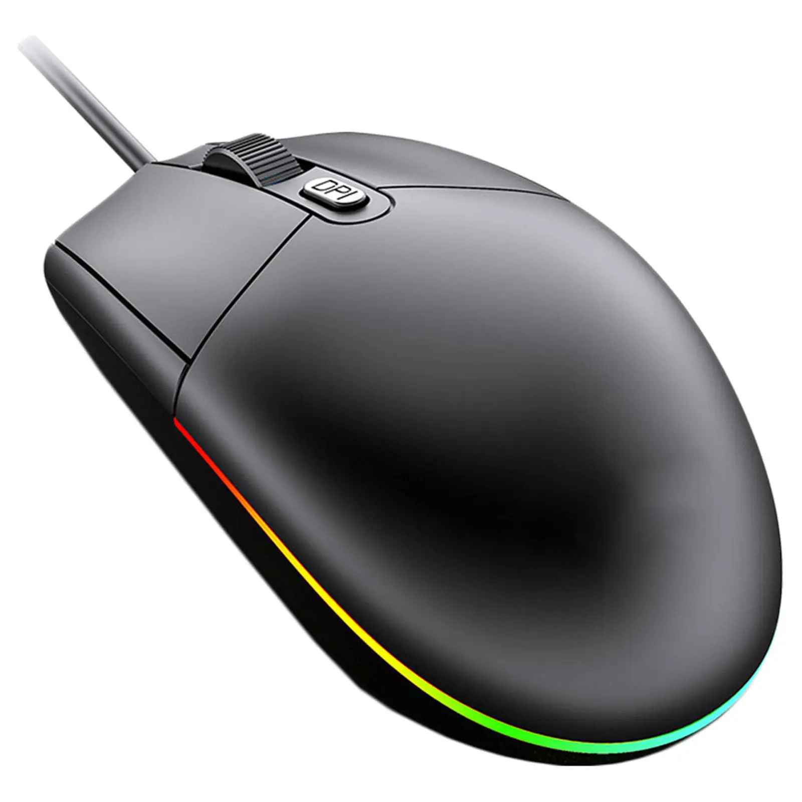 Wired Gaming Mouse Ergonomic Frosted Anti-Slip 3 Dpi Adjustable Breathing Light USB Mouse for Pc Laptop Gamer Computer Mice