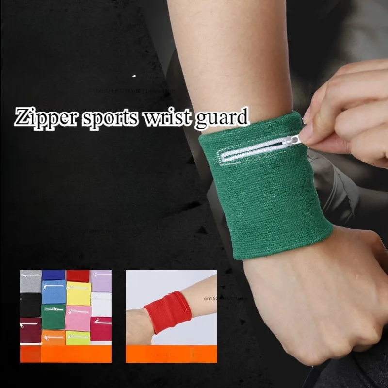 New Sports Wristband Zipper Wrist Support Wallet Multifunction Gym Running Arm Band Bag Key Card Storage Bag Cycling Purse