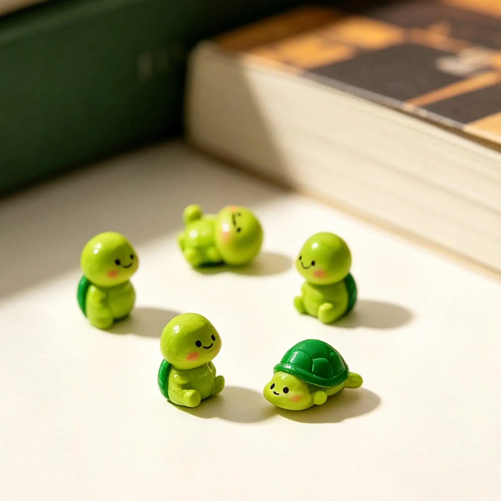 Tiny Turtle 10 Piece Resin Miniature Toys Little Turtles Mini For Cake Fairy Garden Potted Plants Birthday Party Home
