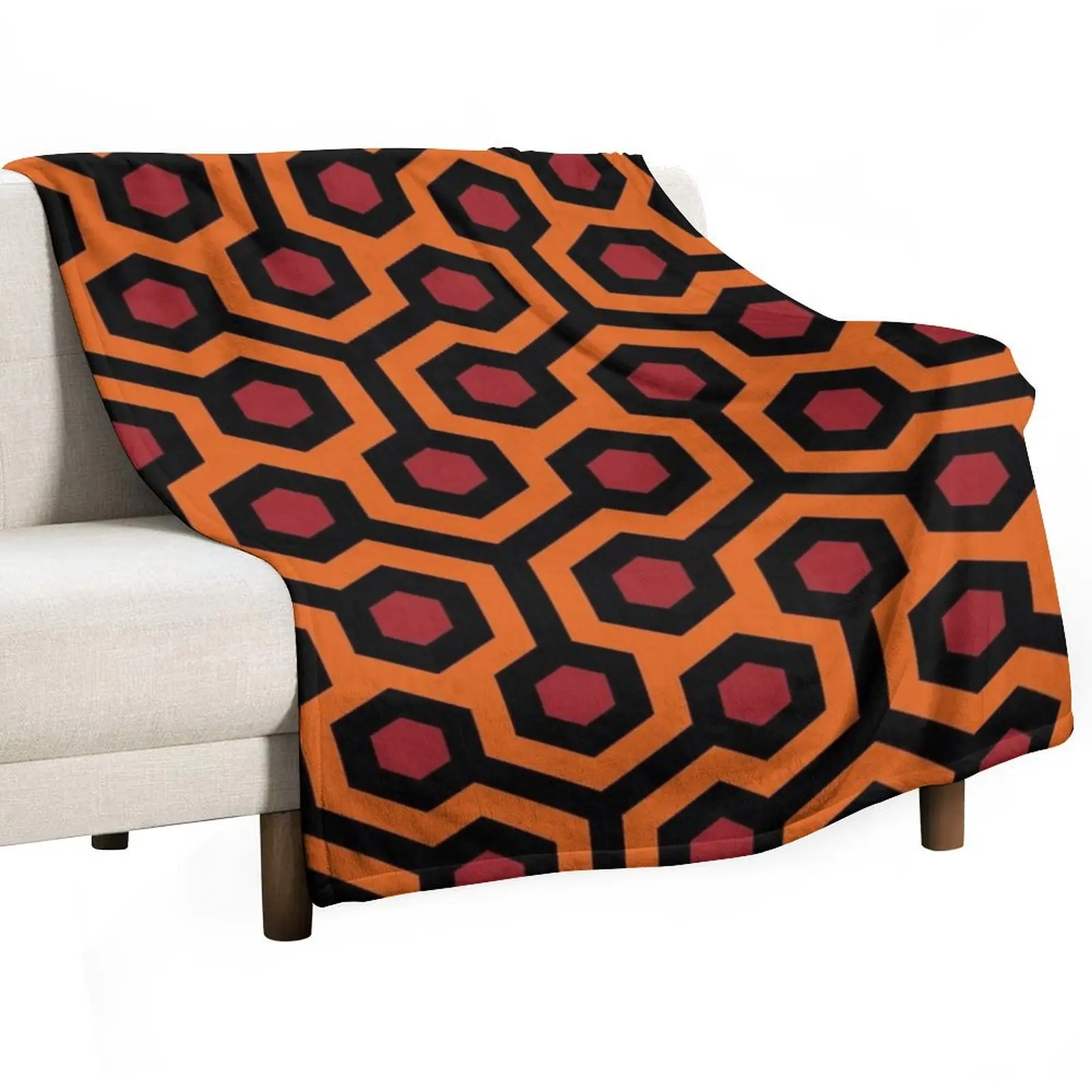 

Overlook Hotel Carpet Pattern Variation Throw Blanket Vintage Polar Moving Sofa Blankets