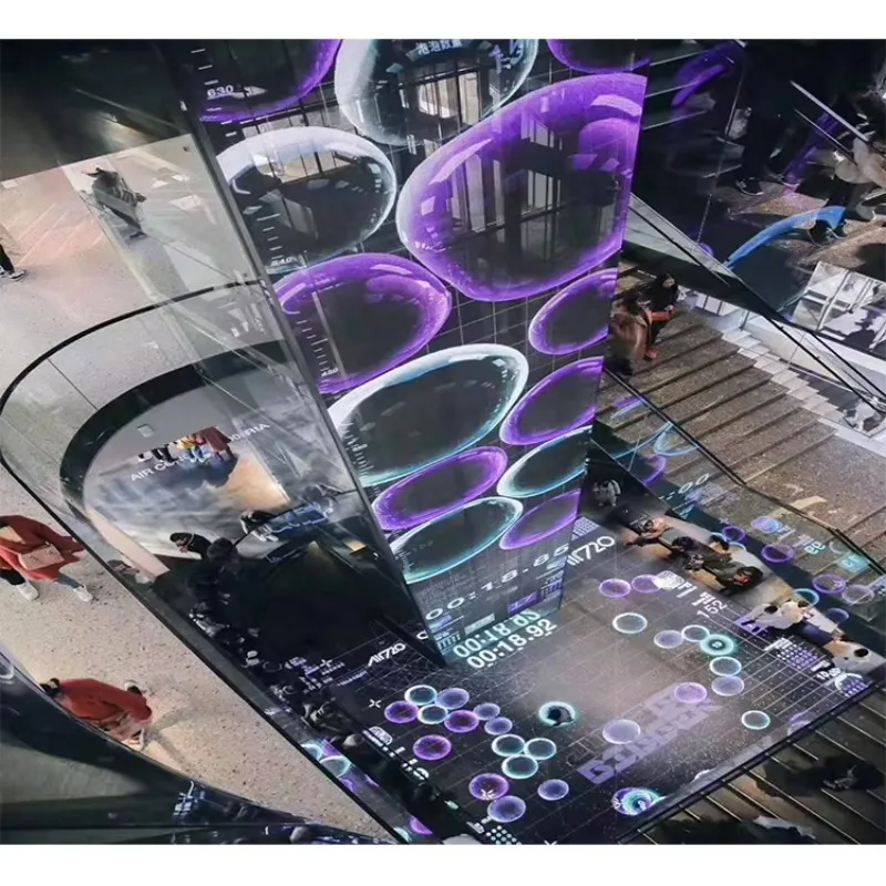 High Transmittance Self-Adhesive Led Film Screen Transparent Led Screen On Window Glass Led Film Advertising Window Glass Screen