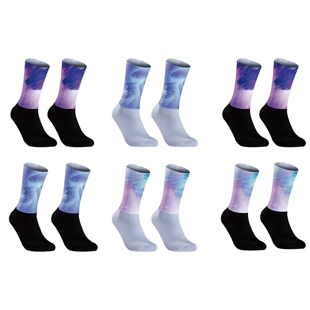 Chaussettes Aero de cyclisme, respirantes, à séchage rapide, à grande vitesse, avec bande de caoutchouc anti-aldes, pour équipe pro, nouvelle collection 2024