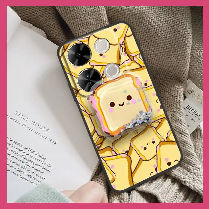 

Мягкий противоударный чехол для телефона Itel P65/P671L, прочная задняя крышка, защитная милая мультяшная защита объектива телефона, ТПУ