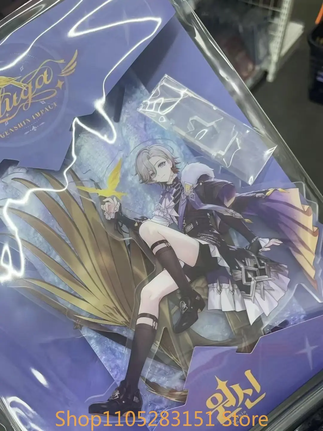 Figurine de cosplay Illuga de Genshin Impact, modèle en acrylique, présentoir, décoration de bureau, panneau décoratif, ornement de bureau, cadeau pour les fans.