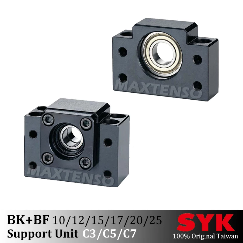 

SYK Taiwan Support Unit BKBF Set Professional BK10 BK12 BK15 BK17 BK20 BK25 BF10 BF12 BF15 BF17 BF20 BF25 Ball Screw C3 C5 C7