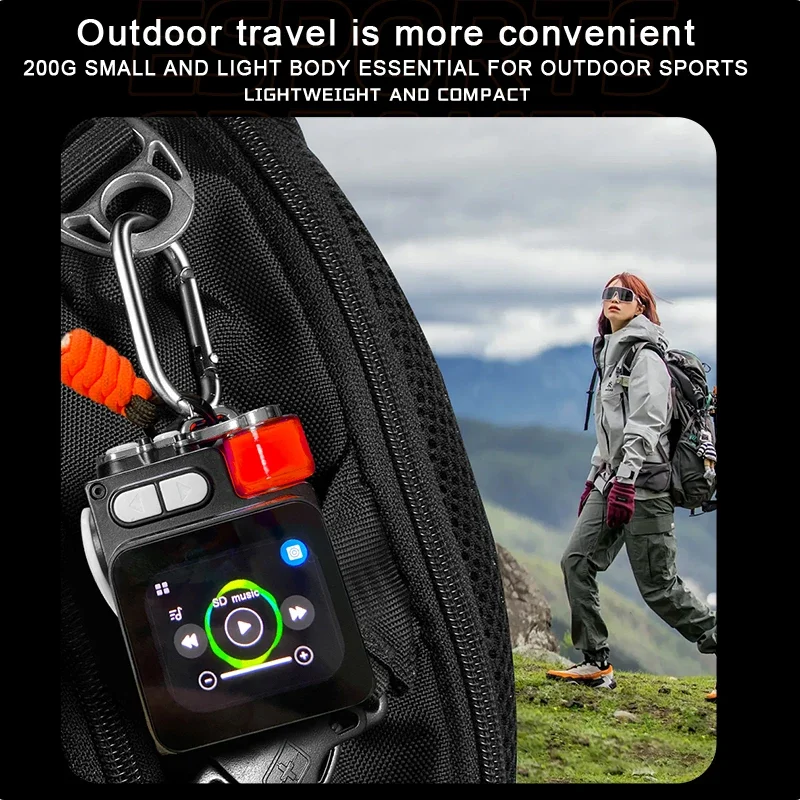 

Wireless Bluetooth Speaker Portable Small Steel Gun Metal Heavy Stereo Surround Subwoofer Outdoor LED Display Screen with RGB