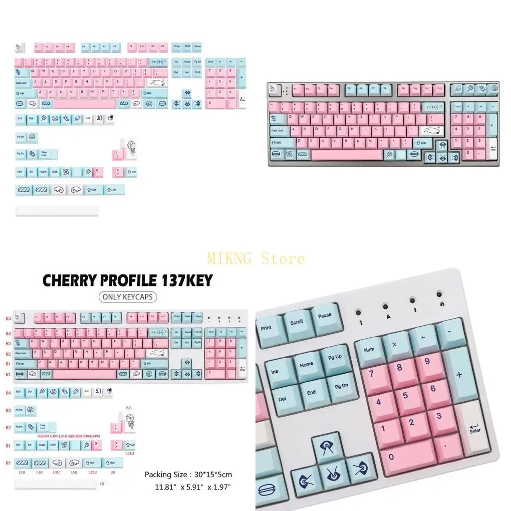 

1 Set PBT Dye Subbed Caycap для механической клавиш