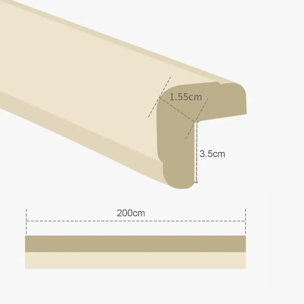 Детская защитная полоса, подушка от столкновений, край стола, угловая защита для стола, защита детей, 2 метра