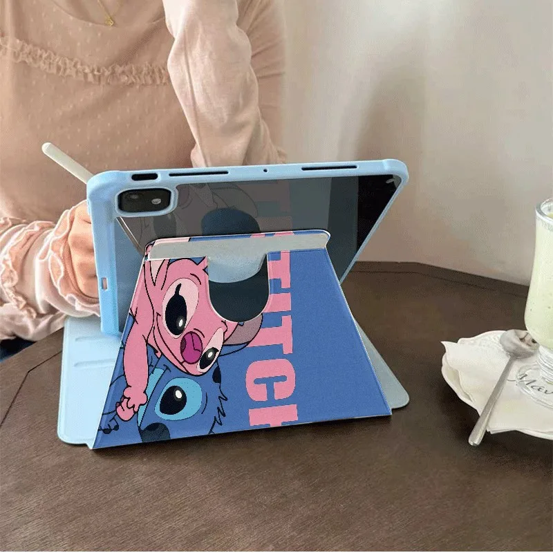 

Disney Cartoon Stitch Tablet Case With Pencil Holder For Huawei MatePad Pro SE 10.8/11in 2024 2021/2023 MatePad 11.5S 11.5inch
