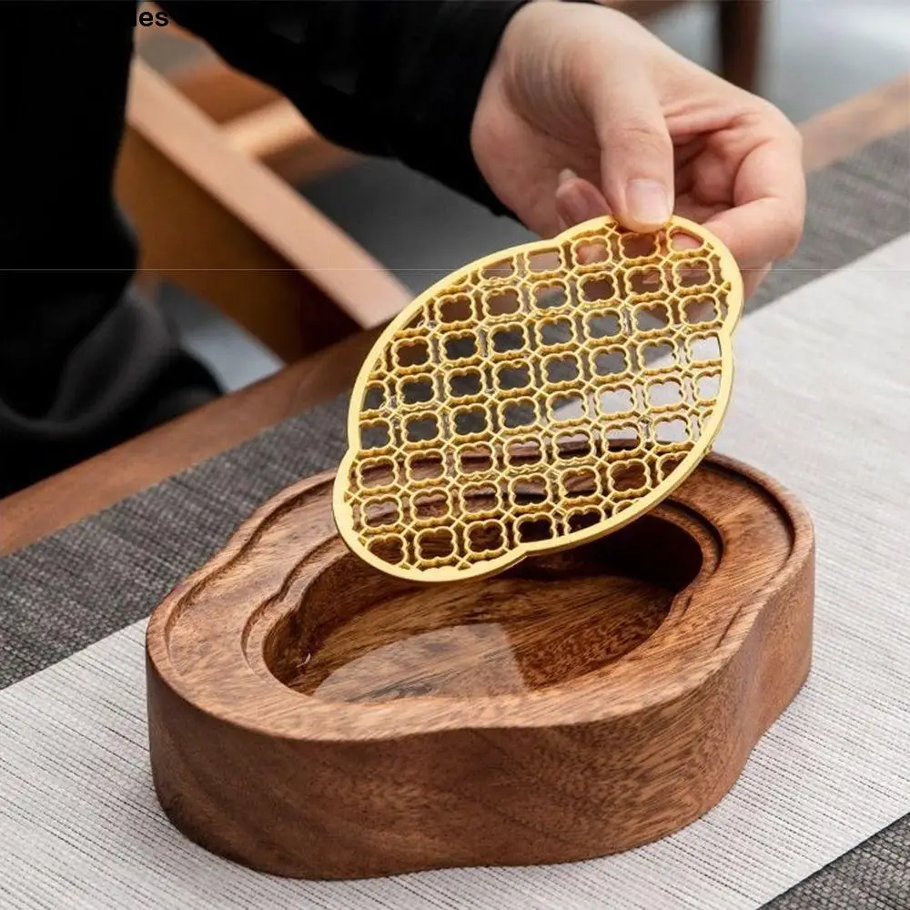 

Walnut Wood Bearing Wood Tea Tray Water Storage Portable Teapot Drain Plate Detachable Drainage Small Teapot Holder Travel