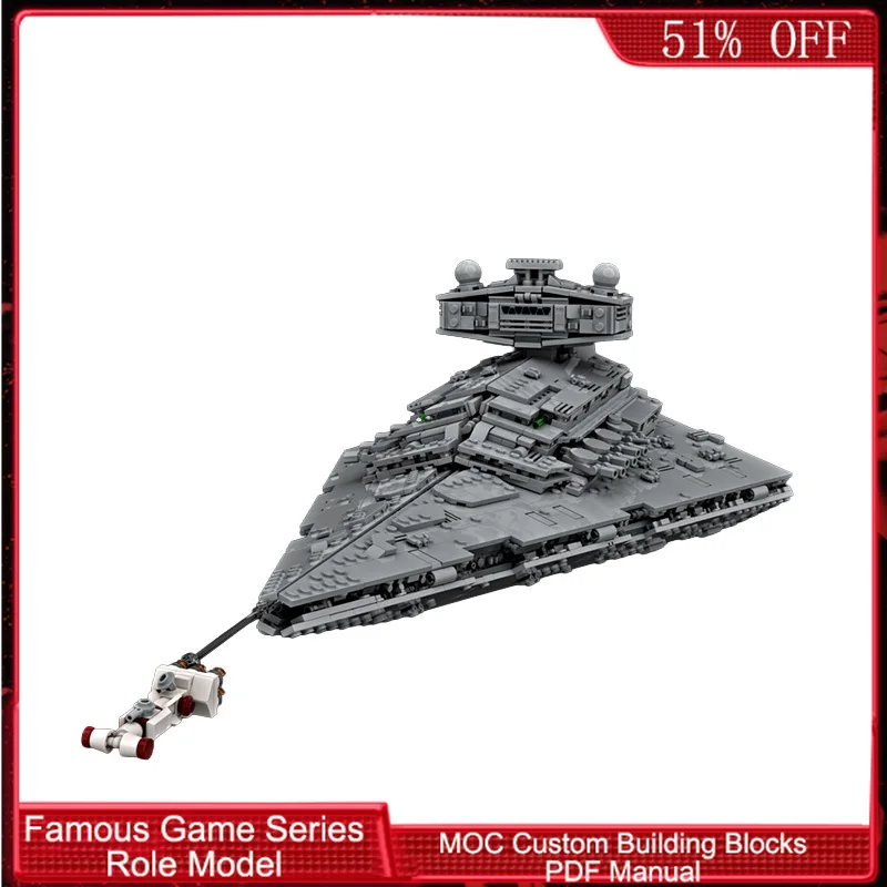 2246 Elementów Gwiezdny Wojownik Dominion Statek Gwiezdny MOC Konfigurowalny Modułowy Zestaw Klocków Kreatywny Projekt Zabawka DIY dla Dzieci Chłopców Prezent na Festiwal